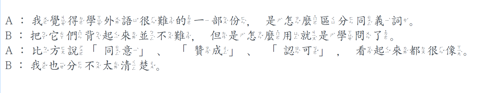 Học tiếng Hoa - 同義詞 (一) - 2022-06-01