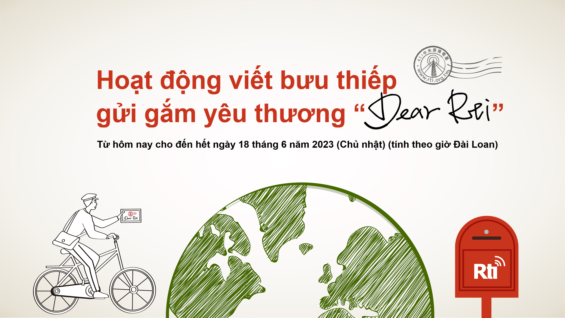 Dear Rti. Viết bưu thiếp gửi gắm yêu thương