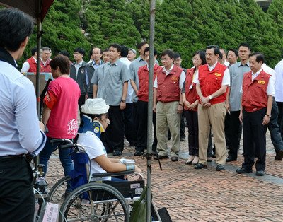 Tổng thống Mã Anh Cửu nhắc nhở tầm quan trọng của việc sơ tán khi xảy ra thiên tai.