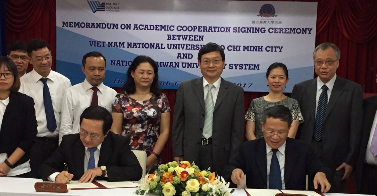 Hệ thống Đại học Quốc gia Đài Loan ký kết bản Ghi nhớ với Hệ thống Đại học Quốc gia Thành phố Hồ Chí Minh