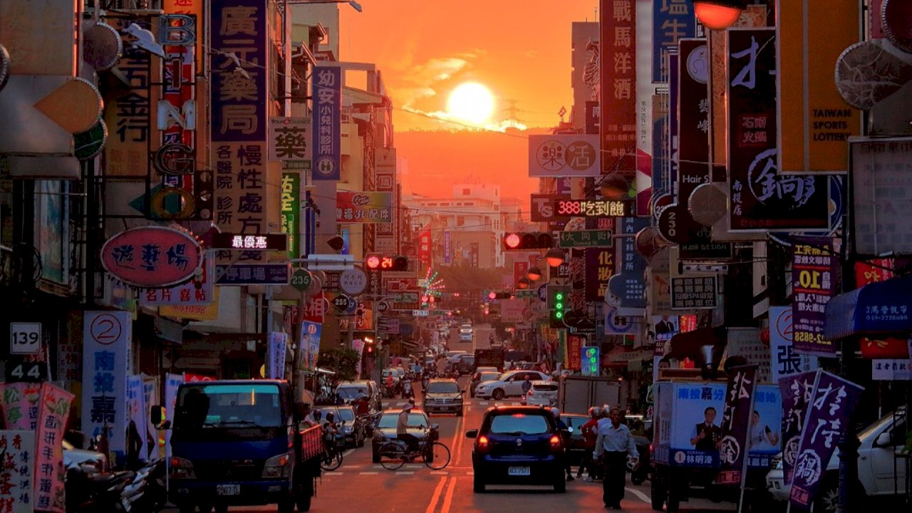 Ngắm hiện tượng hoàng hôn kỳ thú trên phố cổ Nam Đầu có cảnh đẹp còn hơn ở Manhattan