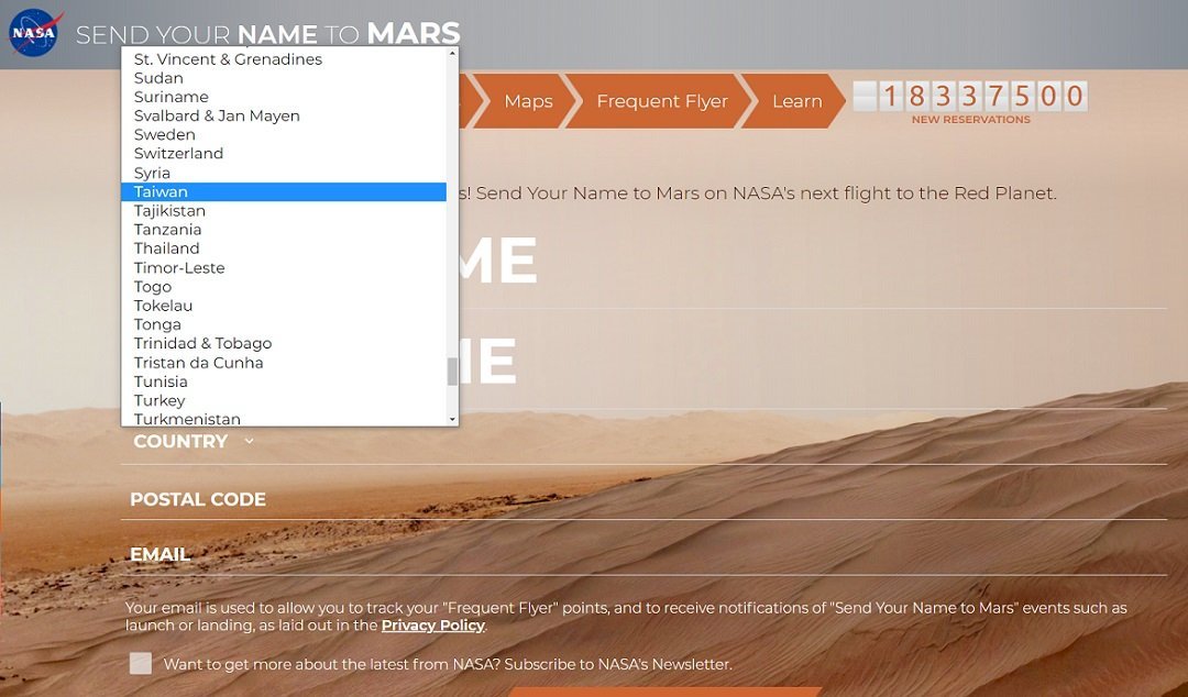 NASA đã làm tổn thương tình cảm của người dân Trung Quốc vì đã xem Đài Loan là “Quốc gia”?